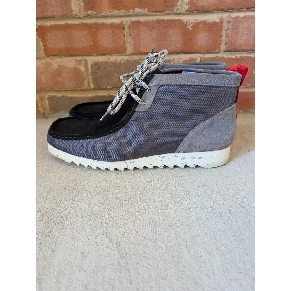 Clarks Originals Wallabee FTRE Boot Gray Mesh Size 13 Mens Lace Up Suede